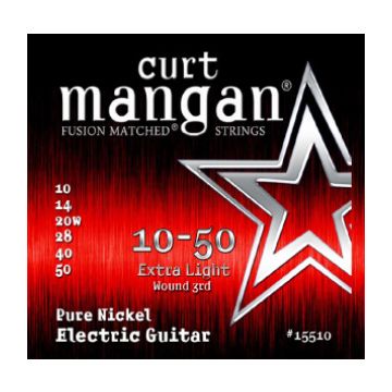 Preview van Curt Mangan 15510 10-50 Extra-Light wound 3rd Pure Nickel