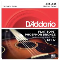 Thumbnail van D&#039;Addario EFT17 Flat tops Medium semi-flattened phosphor bronze