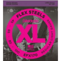 Thumbnail van D&#039;Addario EFX170 FlexSteel roundwound Light, 45-100, Long Scale