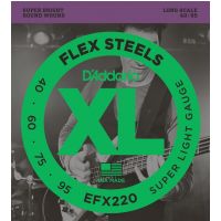 Thumbnail van D&#039;Addario EFX220 FlexSteels Bass, Super Light, 40-95, Long Scale