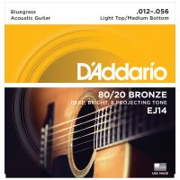 Thumbnail van D&#039;Addario EJ14 Bluegrass Light top/Med.Bot  80/20 Bronze