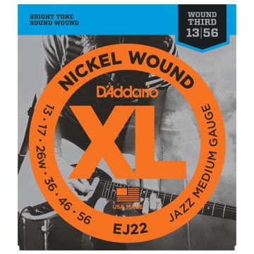 Preview van D&#039;Addario EJ22 Nickel Wound, Jazz Medium, 13-56