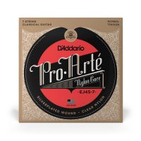 Thumbnail van D&#039;Addario EJ45-7 Normal Tension 7-String, Pro-Art&eacute; Nylon Classical Guitar Strings