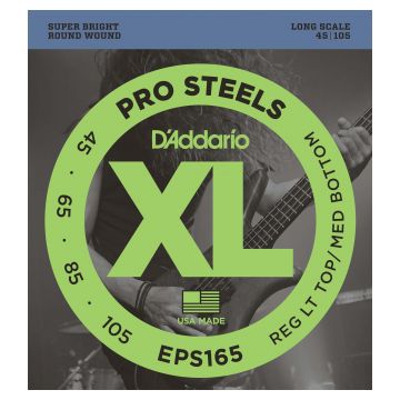 Preview van D&#039;Addario EPS165 XL ProSteels Regular Light Top/Medium Bottom