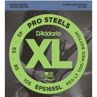 Thumbnail van D&#039;Addario EPS165SL ProSteels Bass, Custom Light, 45-105, Super Long Scale