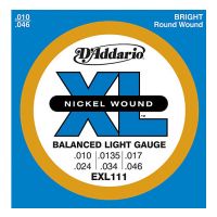 Thumbnail van D&#039;Addario EXL111 XL Balanced Regular Light nickelplated steel