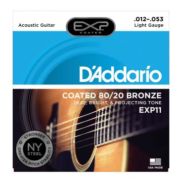 Preview van D&#039;Addario EXP11 Light Coated 80/20 bronze