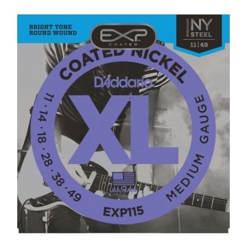 Preview van D&#039;Addario EXP115 Blues/Jazz Rock EXP coated nickel plated steel