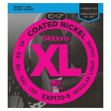 Preview van D&#039;Addario EXP170-5 Coated nickelplated steel