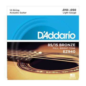 Preview van D&#039;Addario EZ940 light 80/15 American bronze