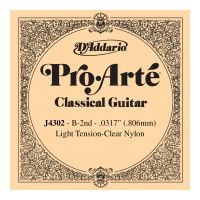 Thumbnail van D&#039;Addario J4302 Pro-Art&eacute; Nylon Classical Guitar Single String, Light Tension, B2 Second String