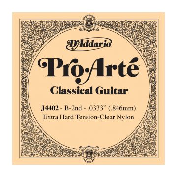Preview van D&#039;Addario J4402 Pro-Art&eacute; Nylon Classical Guitar Single String, Extra-Hard Tension, B2 Second String