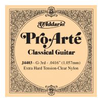 Thumbnail van D&#039;Addario J4403 Pro-Art&eacute; Nylon Classical Guitar Single String, Extra-Hard Tension, G3 Third String