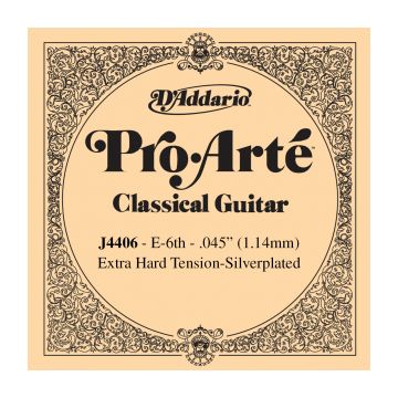 Preview van D&#039;Addario J4406 Pro-Art&eacute; Nylon Classical Guitar Single String, Extra-HardTension, E6 Sixth String