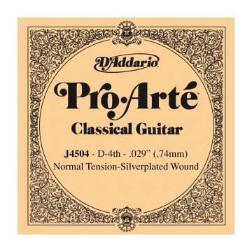 Preview van D&#039;Addario J4504 Pro-Arte Nylon Classical Guitar Single String, Normal Tension, D4 Fourth String