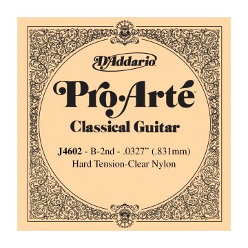 Preview van D&#039;Addario J4602 Pro-Arte Nylon Classical Guitar Single String, Hard Tension, B2 Second String