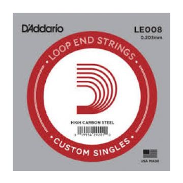 Preview van D&#039;Addario LE008 Plain steel Loop-end Electric or Acoustic