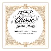 Thumbnail van D&#039;Addario NYL024W Silver-plated Copper Classical Single String .024
