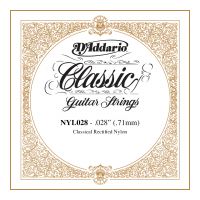 Thumbnail van D&#039;Addario NYL028 Rectified Nylon Classical Guitar Single String .028