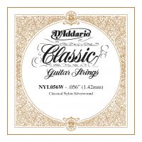 Thumbnail van D&#039;Addario NYL056W Silver-plated Copper Classical Single String .056