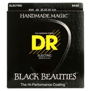 Preview van DR Strings BKB-45 Black Beauties Black coated