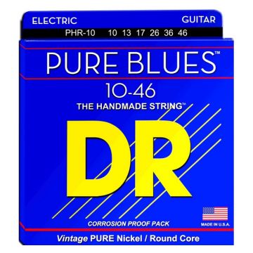 Preview van DR Strings PHR-10 Pure blues Medium Round core  pure nickel