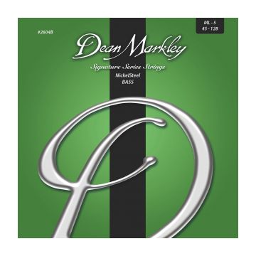 Preview van Dean Markley 2604B Signature Series bass strings Medium Light 5 String 45-128