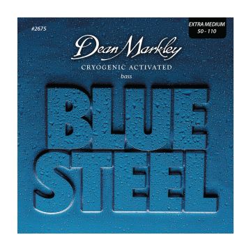 Preview van Dean Markley 2675 Blue steel bass strings Extra Medium 4 String 50-110