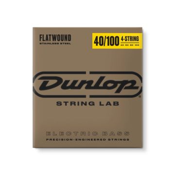Preview van Dunlop DBFS40100 Light Super Bright stainless Flatwound