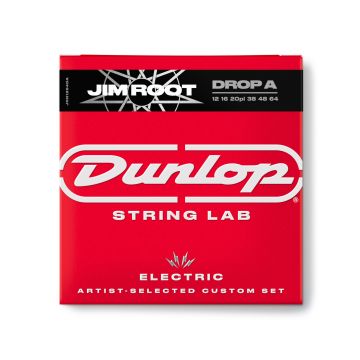 Preview van Dunlop JRN1264DA JIM ROOT STRING LAB SERIES GUITAR STRINGS 12-64 | DROP A