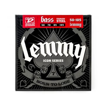 Preview van Dunlop LKS50105 4 String Custom Medium Lemmy Stainless steel