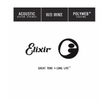 Preview van Elixir 13152 Polyweb .052 Round Wound 80/20 Bronze Acoustic guitar