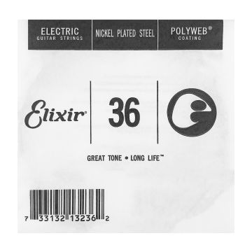 Preview van Elixir 13236 Polyweb .036 Round Wound Nickel Plated Steel