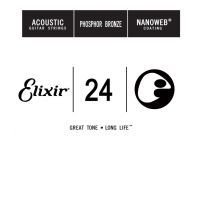 Thumbnail van Elixir 14124 nanoweb 024 wound Acoustic guitar phosphor bronze