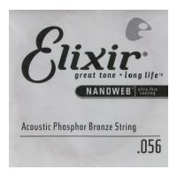 Thumbnail van Elixir 14156 nanoweb 056 wound Acoustic guitar phosphor bronze