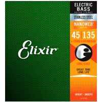 Thumbnail van Elixir 14782 Nanoweb stainless steel Longscale Light Medium