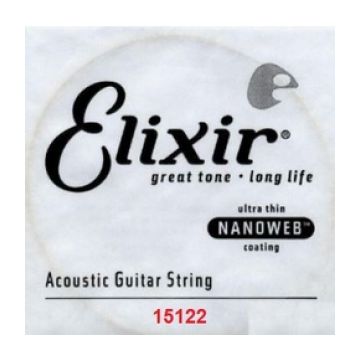 Preview van Elixir 15122 Nanoweb 022 wound Acoustic guitar 80/20 bronze
