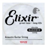 Thumbnail van Elixir 15122 Nanoweb 022 wound Acoustic guitar 80/20 bronze