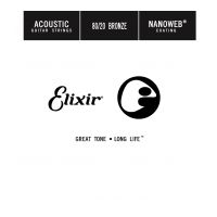 Thumbnail van Elixir 15127 Nanoweb 027 wound Acoustic guitar 80/20 bronze
