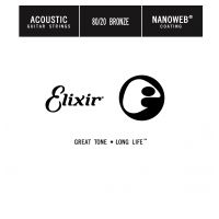 Thumbnail van Elixir 15128 Nanoweb 028 wound Acoustic guitar 80/20 bronze