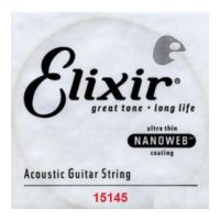 Thumbnail van Elixir 15145 Nanoweb 045 wound Acoustic guitar 80/20 bronze