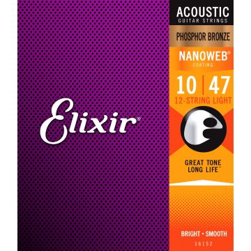 Preview van Elixir 16152 Nanoweb 12-String Light