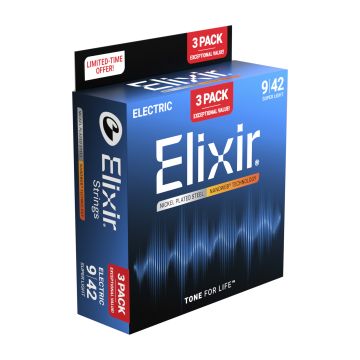 Preview van Elixir 16566 - 3 pack Nanoweb Super light 12002
