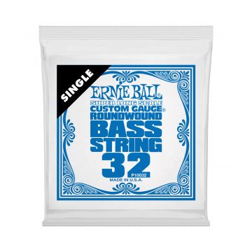 Preview van Ernie Ball 10032 SUPER LONG SCALE Nickel Wound Electric Bass String Single .032