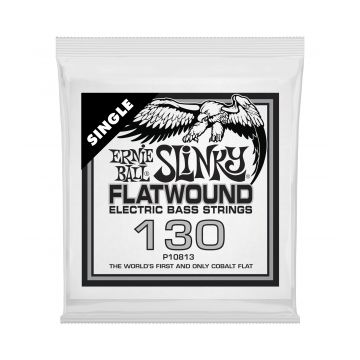 Preview van Ernie Ball 10813 Cobalt Flat  Electric Bass String Single .130