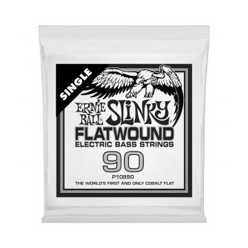 Preview van Ernie Ball 10890 Cobalt Flat  Electric Bass String Single .090