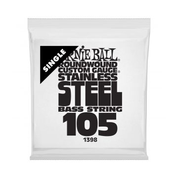 Preview van Ernie Ball 1398 Stainless Steel Electric Bass Strings Single .105