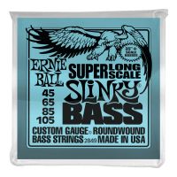 Thumbnail van Ernie Ball 2849 4 String Slinky Super Long Scale Electric Bass Strings - 45-105 Gauge