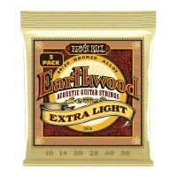 Thumbnail van Ernie Ball 3006 EXTRA LIGHT EARTHWOOD 80/20 BRONZE ACOUSTIC GUITAR STRINGS 10-50 GAUGE - 3 PACK