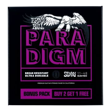 Preview van Ernie Ball 3370 3 pack Paradigm Power Slinky  Electric Guitar Strings - 11-48 Gauge